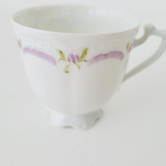 Hutschenreuther Viktoria Hand-Painted Teacup/Saucer, Rare Elegant German Teacup - Picture 10 of 12